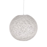 Pendelleuchte Twist - Weiß - Flachs - L